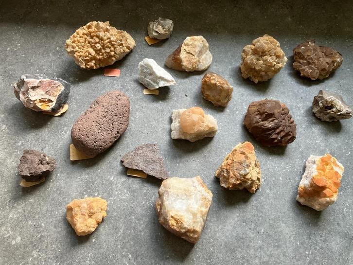 Verzameling mineralen, Verzamelen, Mineralen en Fossielen, Mineraal, Ophalen of Verzenden