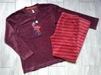 ★ M140 - Woody winterpyjama in velours thema Flamingo, Kinderen en Baby's, Nacht- of Onderkleding, Ophalen of Verzenden, Zo goed als nieuw