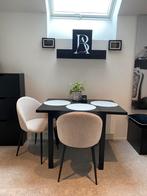 NORDVIKEN Klaptafel, zwart, 74/104x74 cm, Ophalen, Zo goed als nieuw