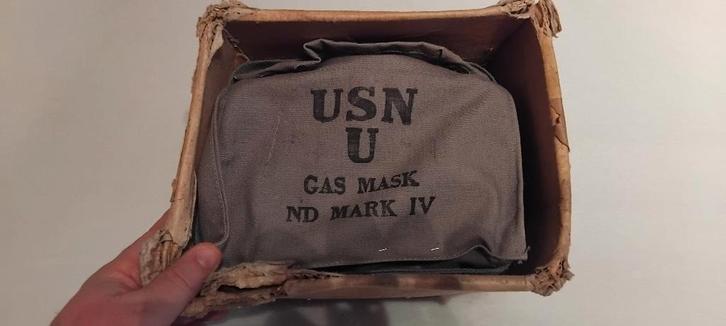 gasmask MK IV us navy NOS ww2, Collections, Objets militaires | Seconde Guerre mondiale, Marine, Enlèvement ou Envoi