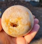 Prachtige Natuurlijke Gele Bloemenagaat Bol, Ophalen of Verzenden