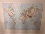 Grote wereldkaart op Canvas (Ikea), Enlèvement, Comme neuf