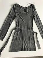 Grijs kleed met lint in tricot maat xs van H&M, Kleding | Dames, Gedragen, Grijs, Maat 34 (XS) of kleiner, H&M