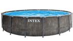 Zwembad intex 4,57 x 122, Tuin en Terras, Rond, 300 cm of meer, Zo goed als nieuw, Ophalen