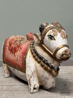 Zeldzaam antiek houten Nandi stier beeld, Ophalen of Verzenden