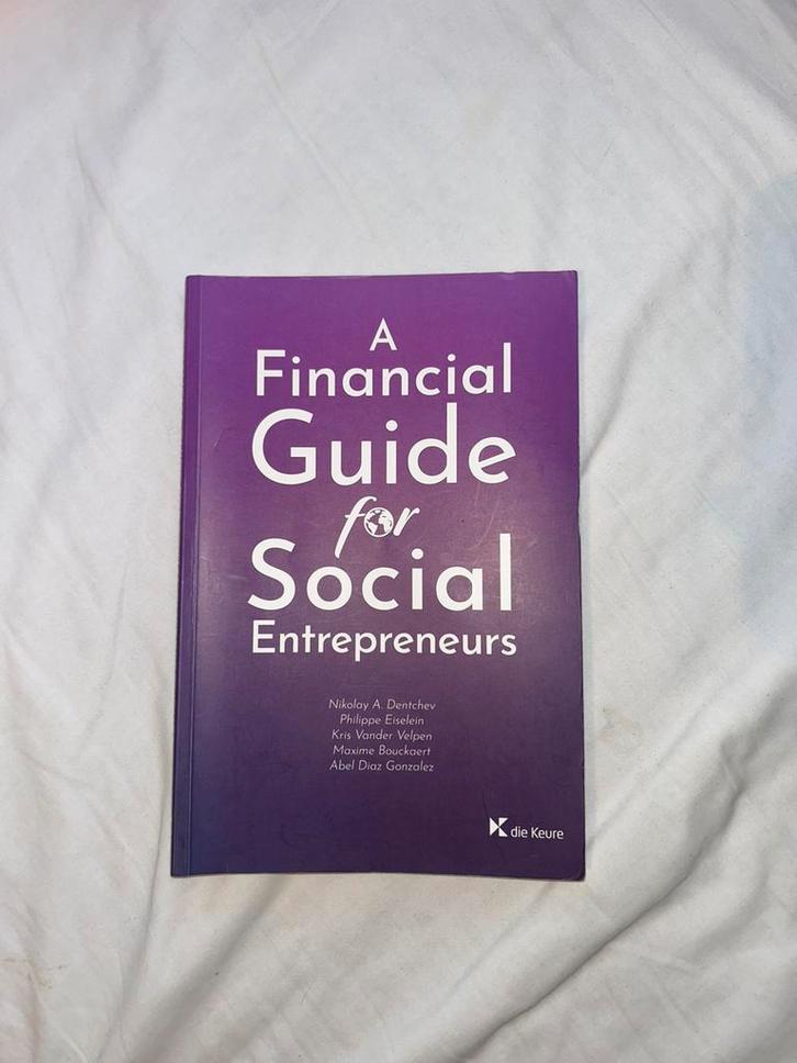 A financial guide for social entrepreneurs, Boeken, Economie, Management en Marketing, Gelezen, Ophalen of Verzenden