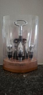 Wijnaccessoireset kurkentrekker + 3 flessenstoppers, NIEUW, Ophalen of Verzenden, Nieuw