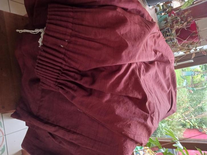 Gordijnen met verduistering (2x 273 breed x 246 lang), Huis en Inrichting, Stoffering | Gordijnen en Lamellen, Gebruikt, 200 cm of meer