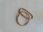 Duo van goud/gouden armbanden, Handtassen en Accessoires, Armbanden, Ophalen of Verzenden, Zo goed als nieuw, Goud, Elastiek