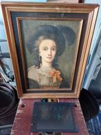 Olieverfschilderij met kader, Antiek en Kunst, Ophalen