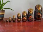 Matroesjka set van 9 houten popjes, Ophalen of Verzenden