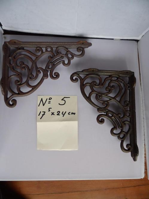 EXPORT gietijzer plankdrager plankdragers plankendragers eck, Antiek en Kunst, Curiosa en Brocante, Ophalen of Verzenden