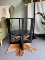 Bijzettafel zwart, Huis en Inrichting, Ophalen, Gebruikt, Rond, Hout