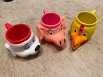 Tassen/ bekers in de vorm van dieren, Enlèvement, Comme neuf