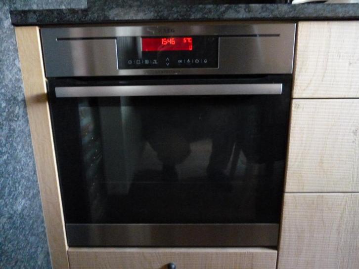 AEG  four et taque de cuisson, Elektronische apparatuur, Kookplaten, Gebruikt, Inbouw, Elektrisch, 5 kookzones of meer, Ophalen