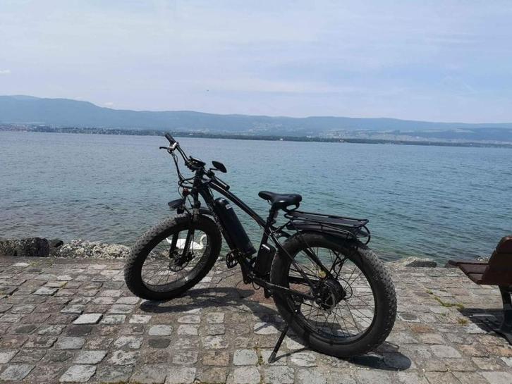 Fatbike noir, Fietsen en Brommers, Elektrische fietsen, Gebruikt, Overige merken, 59 cm of meer, 50 km per accu of meer, Ophalen