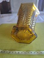 Amberkleurige glazen vaas in art deco, Antiek en Kunst, Ophalen of Verzenden