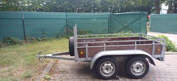 Aanhangwagen dubbelas 750 kg beschikbaar voor biedingen