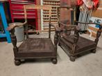 Te koop,2 zeer oude zetels., Antiek en Kunst, Antiek | Meubels | Stoelen en Sofa's, Ophalen