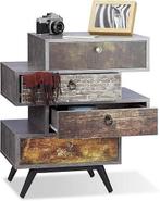 Vintage commode met 4 offset laden | GRATIS LEVERING, Kinderen en Baby's, Kinderkamer | Commodes en Kasten, -, Verzenden, -, Nieuw