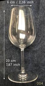 2 Val Saint Lambert kristallen glazen / H 20 cm / ref. 04, Ophalen of Verzenden