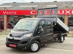 Citroën Jumper L3H2 TRI BENNE BASCULANT ELECTRIQUE 6PLACES, Auto's, Bestelwagens en Lichte vracht, Stof, Gebruikt, Zwart, 4 cilinders