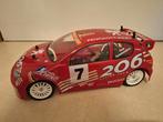 Kerstcadeau NR 1 : Tamiya TT02 NIEUW Chassis met Peugeot 206, Hobby en Vrije tijd, Elektro, Ophalen of Verzenden, Zo goed als nieuw