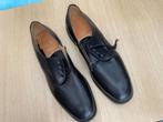 Zwarte lederen herenschoenen maat 45, Zwart, Nieuw, Ophalen of Verzenden, Veterschoenen