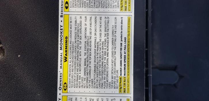 GIVI Monokey kofferset (zij- &  topkoffers), Motoren, Accessoires | Koffers en Tassen, Gebruikt, Ophalen