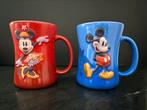 2 Disney Mickey- en Minnie-bekers, Verzamelen, Gebruikt