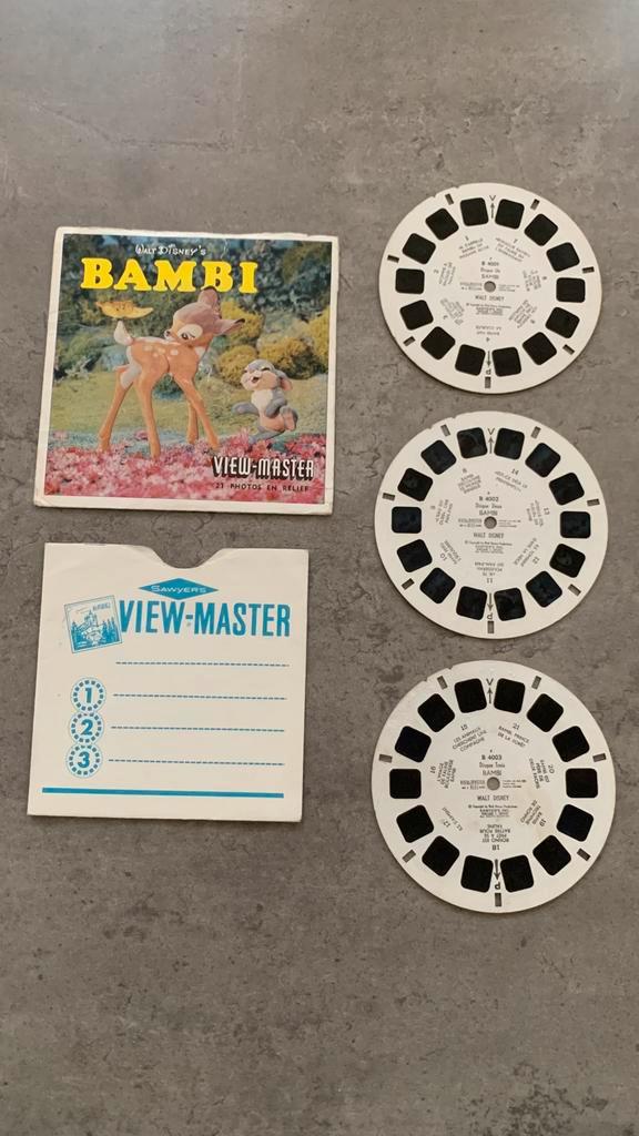 21 View-Master-reliëffoto's van Bambi Sawyer, Verzamelen, Speelgoed, Gebruikt, Ophalen of Verzenden