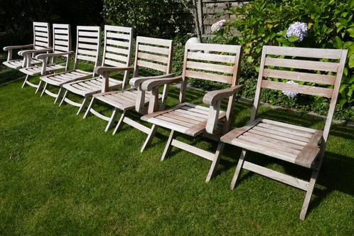 chaises pliantes (teck )- chaise de jardin (240 all, Jardin & Terrasse, Chaises de jardin, Utilisé, Bois de teck, Pliant, Enlèvement