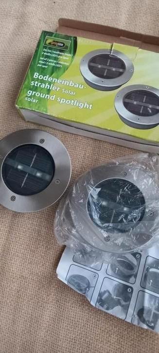 2 nieuwe grondspots op zonne-energie, Inox, Enlèvement ou Envoi, Énergie solaire, Spots