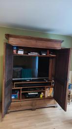 Louis Philippe volledig eikenhouten kledingkast, Antiek en Kunst, Antiek | Meubels | Kasten, Ophalen