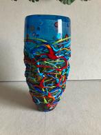 Glaskunst kunstvaas siervaas met glasfusie Murano inspired., Ophalen of Verzenden