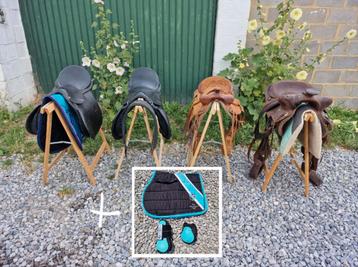 Lot de 4 selles et autres, Enlèvement, Utilisé, Western
