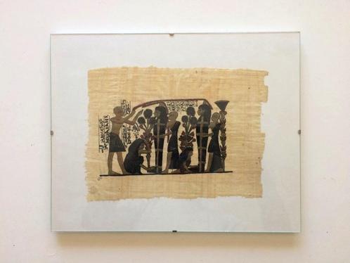 Ingelijst Papyrus ' Begrafenisrite ' ( 24 x 30 ) NIEUW !, Huis en Inrichting, Woonaccessoires | Wanddecoraties, Nieuw, Ophalen of Verzenden