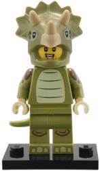 Figurine LEGO série 25 : Triceratops costume fan, Ensemble complet, Lego, Enlèvement ou Envoi, Neuf