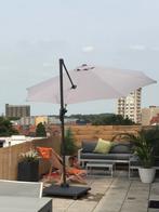 Zweefparasol met voet 70kg, Tuin en Terras, Parasols, Ophalen, Zweefparasol, 3 tot 4 meter, Verstelbaar