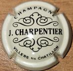 Champagnecapsule Jacky CHARPENTIER crème & zwart nr 04, Nieuw, Frankrijk, Ophalen of Verzenden, Champagne