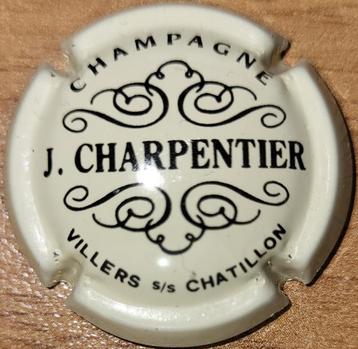 Champagnecapsule Jacky CHARPENTIER crème & zwart nr 04