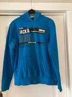 Blauwe hoody Jack & Jones, Kleding | Heren, Truien en Vesten, Blauw, Maat 56/58 (XL), Ophalen of Verzenden, Zo goed als nieuw