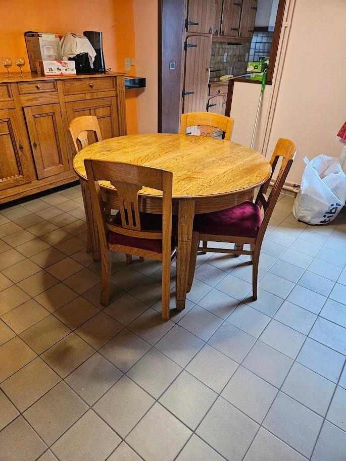 Eetkamer, Huis en Inrichting, Complete eetkamers, Gebruikt, 4 tot 6 stoelen, Ophalen