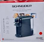 SCHNEIDER EXPRESSO KOFFIEMACHINE MET CAPSULES OF PODS, Electroménager, Neuf, Dosettes et capsules de café, Réservoir d'eau amovible