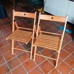 Houten klapstoelen, Huis en Inrichting, Stoelen, Ophalen, Zo goed als nieuw