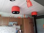 2 lampes industrielle vintage orange ! Prix pour les deux, Antiquités & Art, Enlèvement