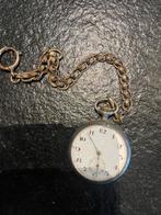 Zakhorloge met ketting, Handtassen en Accessoires, Horloges | Antiek, Ophalen of Verzenden, Zakhorloge, Met ketting