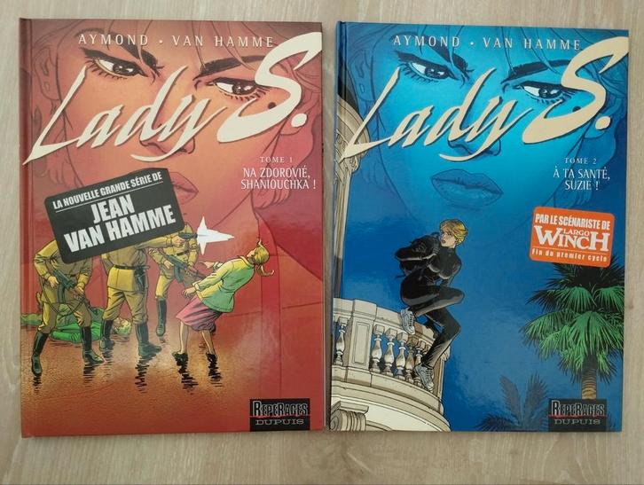 2 BD LADY S. (T1+2) de Jean Van Hamme/P.Aymond, Boeken, Stripverhalen, Gelezen, Meerdere stripboeken, Ophalen of Verzenden