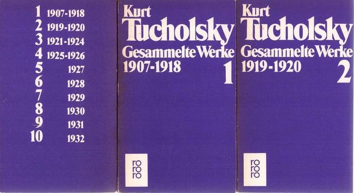 Kurt Tucholsky. Gesammmelte Werke 1907-1932 - 10 volumes, Livres, Littérature, Utilisé, Europe autre, Enlèvement ou Envoi