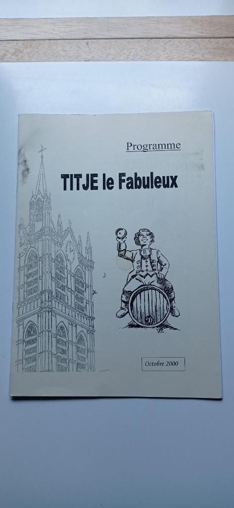 ENGHIEN-Titje le Fabuleux (Théatre, Bière, Brasseurs), Verzamelen, Overige Verzamelen, Zo goed als nieuw, Ophalen of Verzenden